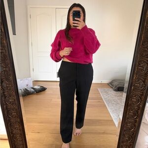 NWT Petite Black Women's Dress Pants Slacks KASPER 10 petite true to size